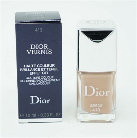 dior 413 grege nude-look perlmutt lack|dior nagellackfläschchen.